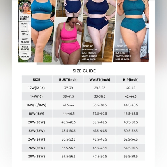 Tempt Me Plus Size 2 Piece Swimsuit #1064 - Picture 12 of 12